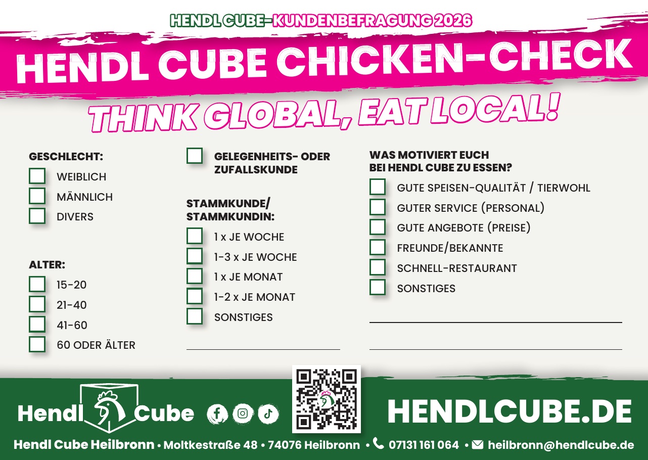 HendlCube Chicken-Check – Kundenbefragung 2026