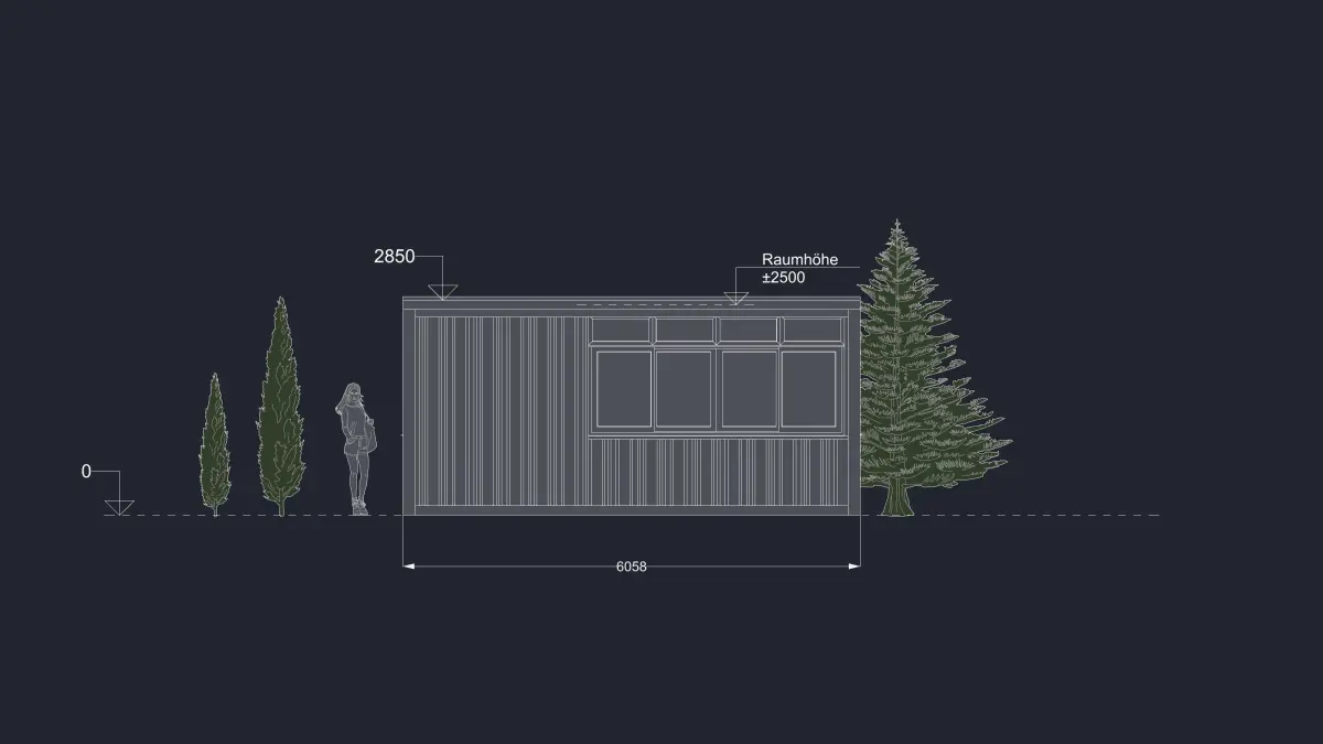 Container Frontansicht