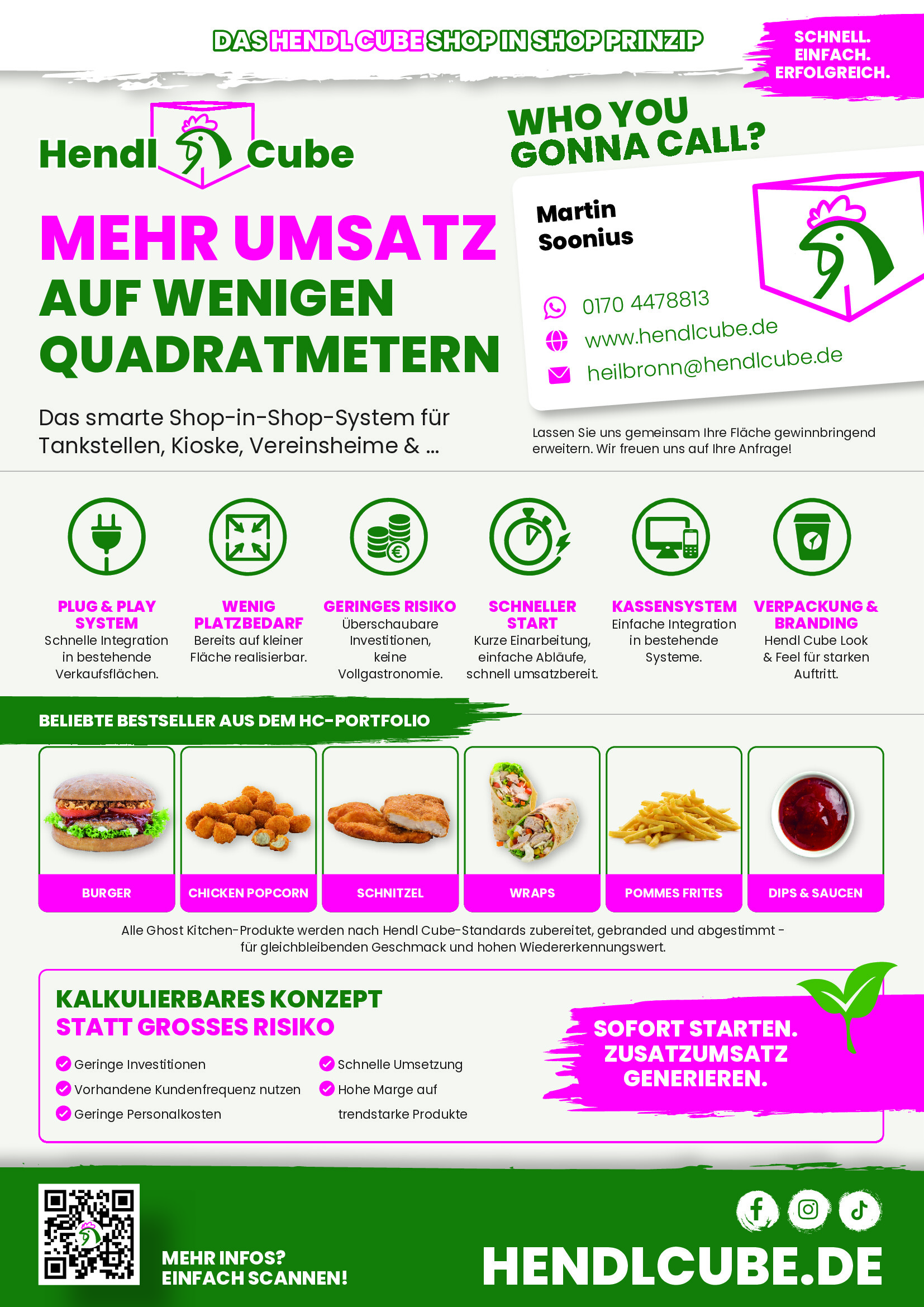 HendlCube Shop-in-Shop Flyer